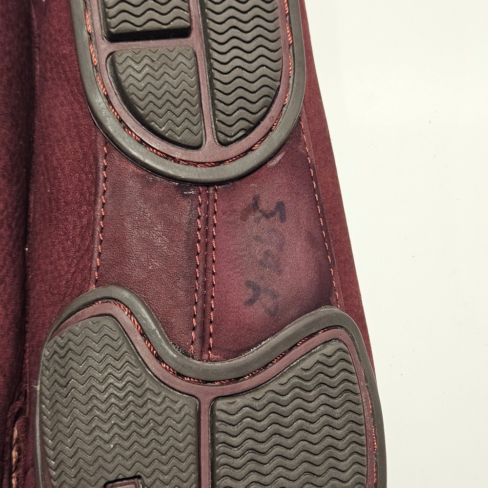 Rockport Ashika Burgundy Nubuck Leather Penny Loafers Womens 8 Adiprene - Picture 8 of 10